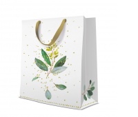 TORBA PREMIUM GOLDEN EUCALYPTUS MEDIUM 20x25x10cm., Torby ozdobne, Art. dekoracyjne i prezentowe