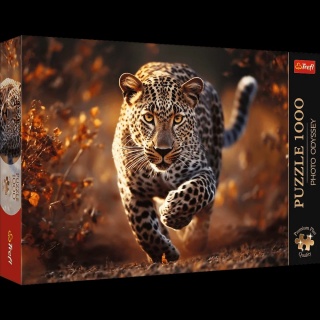 Puzzle 1000 - Trefl Premium Plus Dziki Leopard !!, 1000 elementów, Puzzle