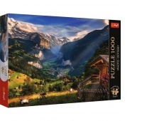 Puzzle 1000 Premium Plus Dolina Lauterbrunnen !!, 1000 element&oacute;w, Puzzle