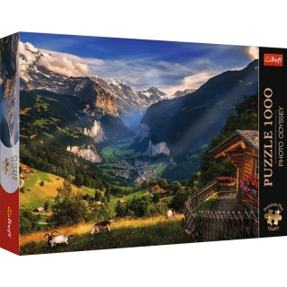 Puzzle 1000 Premium Plus Dolina Lauterbrunnen !!, 1000 element&oacute;w, Puzzle
