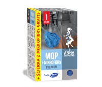 Mop z mikrofibry ANNA ZARADNA + ścierka z mikrofibry gratis, Akcesoria do sprzątania, Artykuły higieniczne i dozowniki
