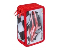 Pi&oacute;rnik szkolny GIMBOO, z wyposażeniem, 3 komory, wyścigi, czerwony, Pi&oacute;rniki, Artykuły szkolne