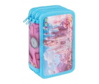 Pi&oacute;rnik szkolny GIMBOO, z wyposażeniem, 3 komory, sweet, r&oacute;żowy, Pi&oacute;rniki, Artykuły szkolne