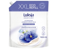 Creamy liquid soap LUKSJA, flax, stock 1500ml
