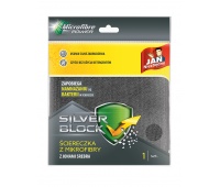Microfiber cloth JAN NIEZBĘDNY, silver block, 1 pcs, gray