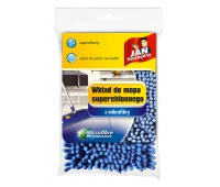 Flat mop refill JAN NIEZBĘDNY, microfibre, navy blue