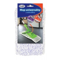 Mop GROSIK, uniwersalny z mikrofibry, wkład, 1 szt. mix kolorów, Akcesoria do sprzątania, Artykuły higieniczne i dozowniki