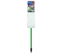Flat mop GROSIK, universal microfiber, with telescopic handle, 1 pc, mix of colors