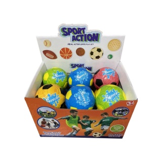 Piłeczka SOFT 10cm Football, 19775, Sport i rekreacja, Zabawki