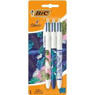 DŁUGOPIS 4 KOL.BOTANICAL, Długopisy, Art. do pisania i korygowania