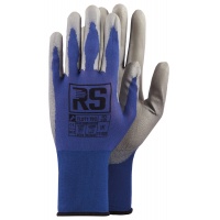 Gloves knitted RS Flott Tec, size 6, blue