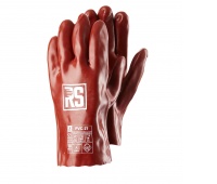 Rękawice chemiczne RS PVC, 27 cm, rozm. 10, czerwone, Rękawice, Ochrona indywidualna