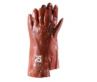 Gloves chemical RS PVC, 35 cm, size 10, red