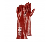 Rękawice chemiczne RS PVC, 45 cm, rozm. 10, czerwone, Rękawice, Ochrona indywidualna