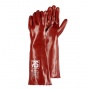 Rękawice chemiczne RS PVC, 58 cm, rozm. 10, czerwone