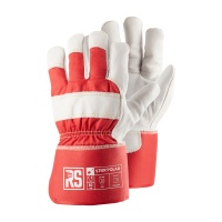 Gloves insulated RS Stier Polar, docker type, size 9, red and white