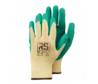 Rękawice dziane RS Safe Ex, bawełniane, rozm. 9, żółto-zielone, Rękawice, Ochrona indywidualna