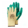 Rękawice dziane RS Safe Ex, bawełniane, rozm. 9, żółto-zielone
