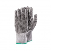 Gloves knitted RS Eco Gripper, dotted, size 10, grey