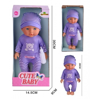 LALKA BOBAS CUTE Z BUTELKĄ 30 CM 2000, Lalki, Zabawki