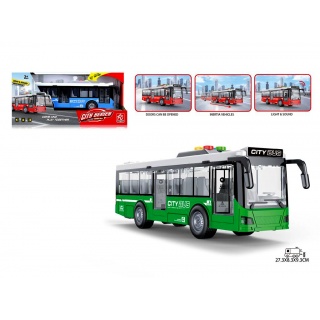 AUTOBUS CITY BUS BAT. OTWARTE PUDEŁKO 2185, Pojazdy, Zabawki