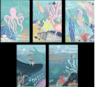 ZESZYT TOP OCEAN A5 32K.LINIA PODW.KOLOR./10/, Zeszyty, Zeszyty i bloki