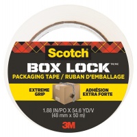 Taśma pakowa SCOTCH®Box Lock, 48mm x 50m, 1szt., transparentna, Taśmy pakowe, Koperty i akcesoria do wysyłek