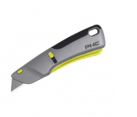 Safety knife PHC Victa, retractable blade, grey