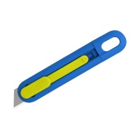 Safety knife PHC Volo Retract, automatically retractable blade, blue