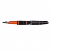 Fountain pen DIPLOMAT Elox, F, 14ct, black/orange