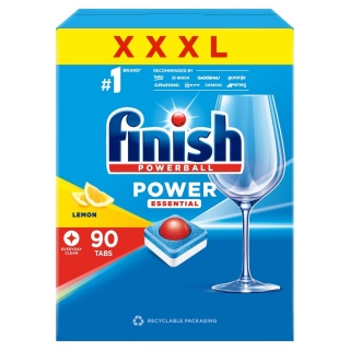 FINISH TABLETKI POWER ESS. LEMON 90SZT, Środki czyszczące, Art. higieniczne i dozowniki