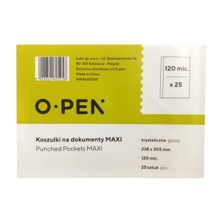 KOSZULKI NA DOKUMENTY MAXI 238x305 120mic/25szt/, Nowości, ~ Nowości
