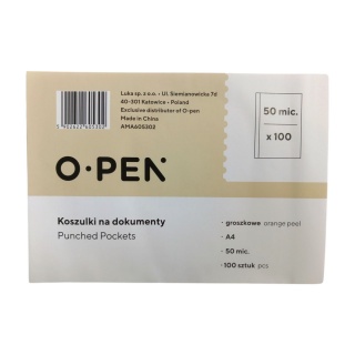 KOSZULKI NA DOK.GROSZKOWE A4 50mic/100szt/, Nowości, ~ Nowości