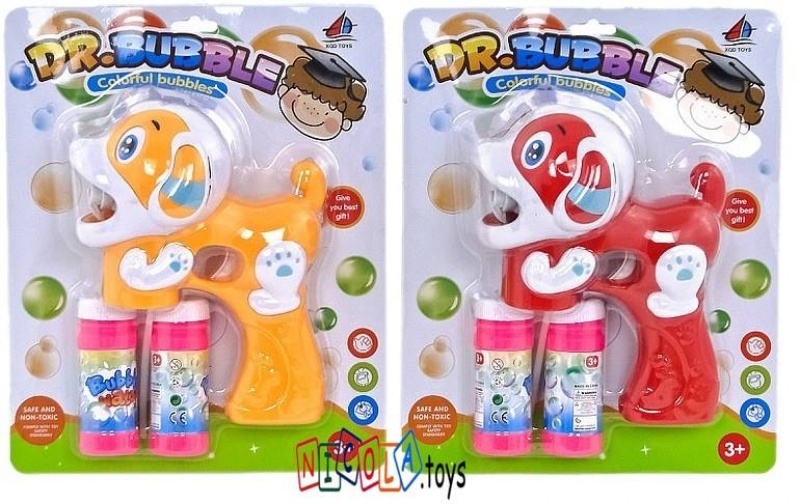 PISTOLET NA BAŃKI MYDLANE PIESEK 5210, Bańki i akcesoria do baniek, Zabawki