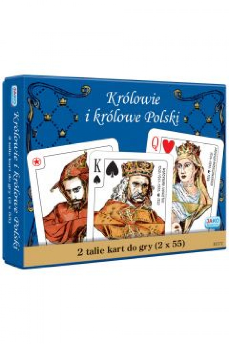 KARTY 2X55 LISTKÓW. KRÓLOWIE I KRÓLOWE POLSKI, Karty, Gry