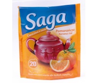 Tea SAGA, orange, 20 bags, Teas, Groceries