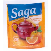 Herbata SAGA, pomarańczowa, 20 torebek