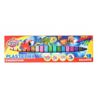 Plasticine SWEET COLOURS, square, 18 colours
