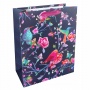 Gift bag INCOOD, birds on twigs, 26x32cm, 1 pcs, mix designs