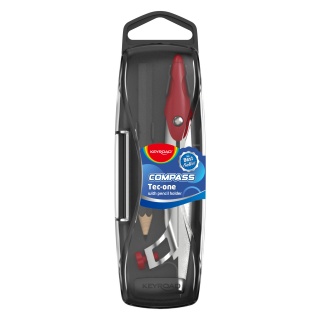 Cyrkiel metalowy KEYROAD, w etui, z ołówkiem, pakowany w display, mix kolorów, Cyrkle, Artykuły do pisania i korygowania