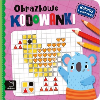 Koloruj i odkrywaj. Obrazkowe kodowanki, Kolorowanki, Książeczki