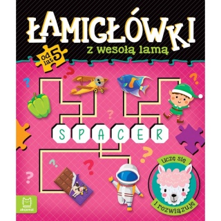 Łamigłówki z wesołą lamą. Rysuję, rozwiązuję, uczę, Edukacyjne, Książeczki