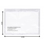 Envelope/courier envelope OFFICE PRODUCTS, C5, 500 pcs, transparent