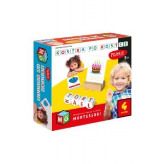 MONTESSORI ZABAWKA EDUK. KOSTKA PO KOSTCE PISANIE, Edukacyjne, Zabawki
