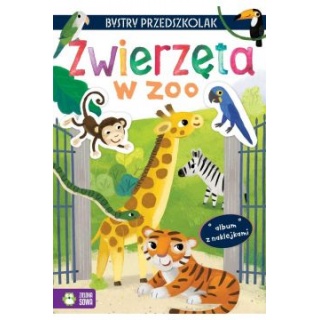 BYSTRY PRZEDSZKOLAK ALBUM Z NAKLEJKAMI ZWIERZĘTA, Naklejki, Art. kreatywne