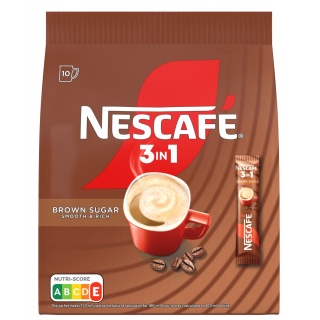 Kawa NESCAFE 3in1, brown sugar, torba, 165g, Kawa, Artykuły spożywcze