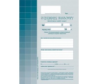 DZIENNIK BUDOWY A4 120str., Druki akcydensowe, Galanteria papiernicza
