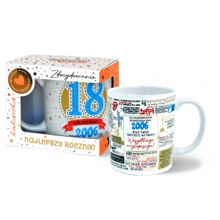 KUBEK PREMIUM Q997 "18" NIEBIESKA, Upominki, Art. dekoracyjne i prezentowe