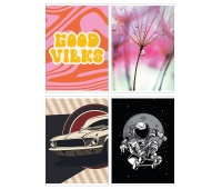 Zeszyt szkolny GIMBOO, A5, w linie, 60 kart., 70gsm, mix wzorów