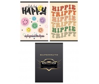 Zeszyt szkolny GIMBOO, A4, w kratkę, 32 kart., 70gsm, mix wzorów